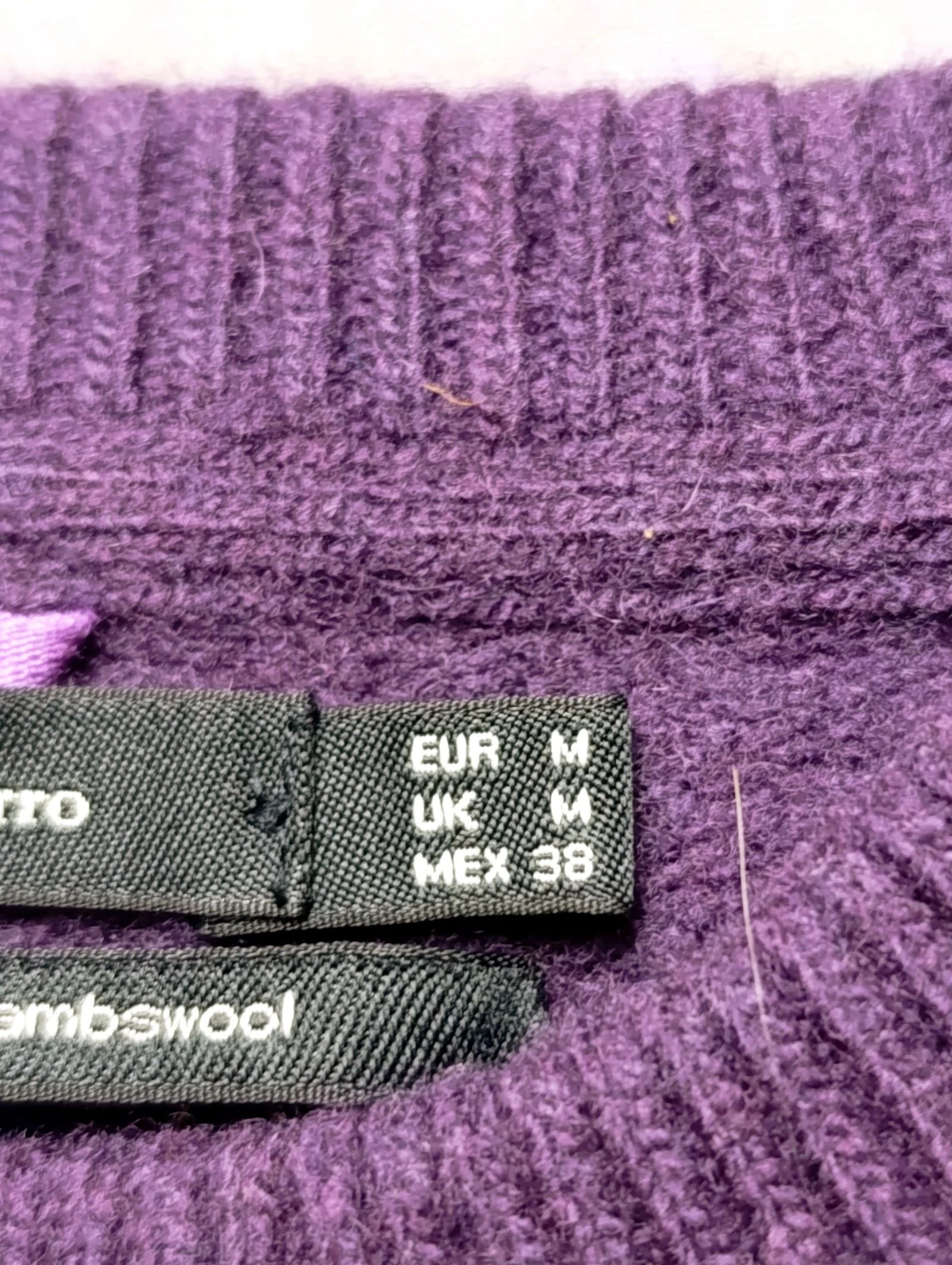 Jersey morado Pedro del Hierro (Lana Geelong Lambswool) / Pedro del Hierro purple sweater (Geelong Lambswool, Talla / Size M) – photo 7